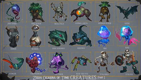 Zelda Oot Creatures 1 By Maxgrecke On Deviantart