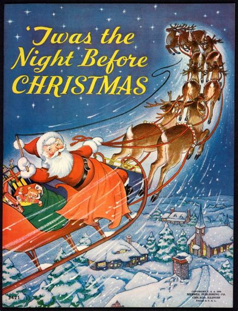 The night before christmas (original title). "'Twas the Night Before Christmas" #3421 Merrill 1938 by ...