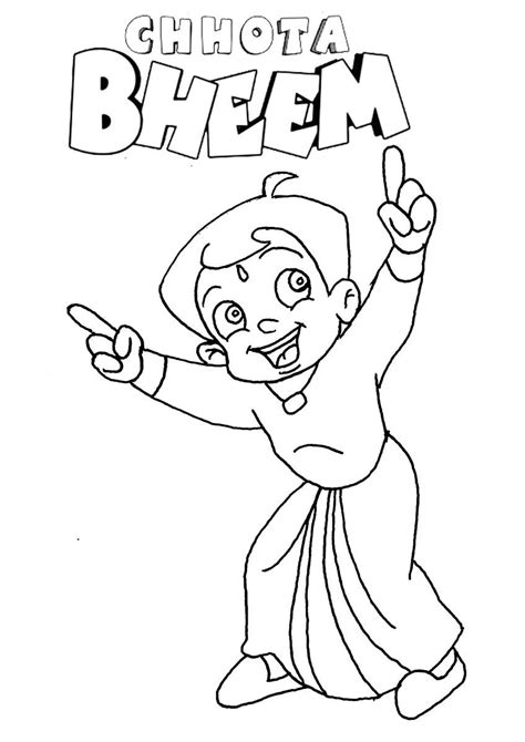 Bheem Coloring Pages Learny Kids
