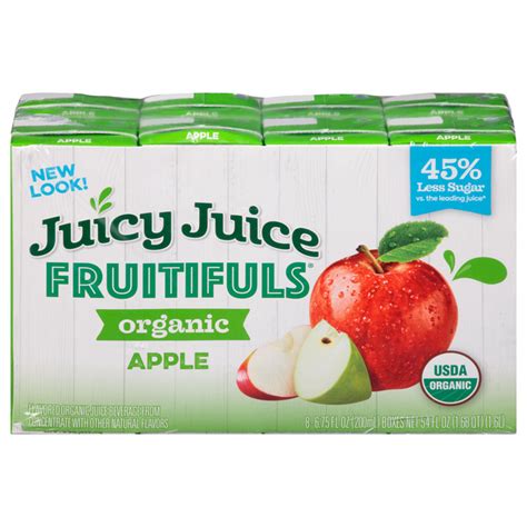 Save On Juicy Juice Fruitifuls Juice Beverage Apple Organic 8 Pk