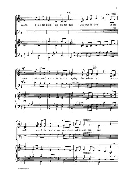 Hymn Of Promise Sab By Natalie Sleeth Jw Pepper Sheet Music