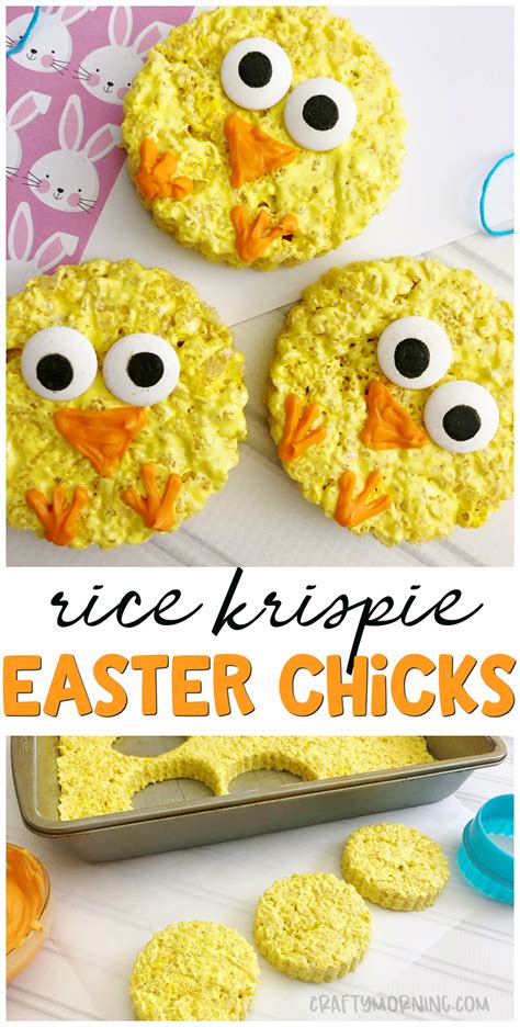 Especially dipped in cake batter frosting and rainbow sprinkles. Make some cute rice krispie easter chicks for a Easter ...