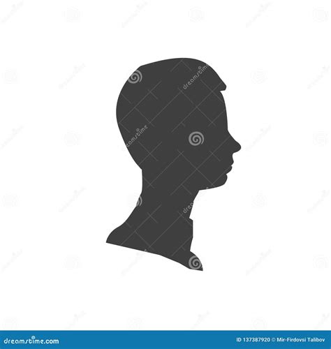 Man Profil Silhouette Vector Illustration Man Icon Royalty Free