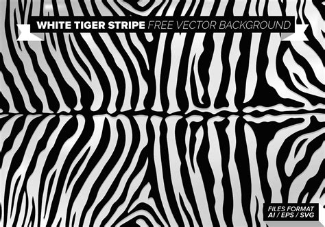 White Tiger Stripe Vector Background Vector Art Free Vector Art