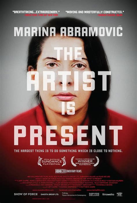 Marina Abramovic The Artist Is Present Documentaire 2012