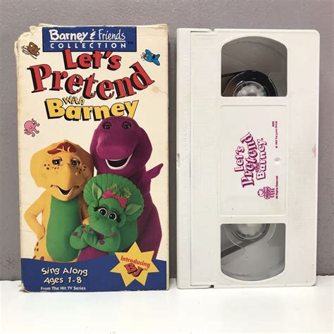 Barney Friends Lets Pretend With VHS Grelly USA