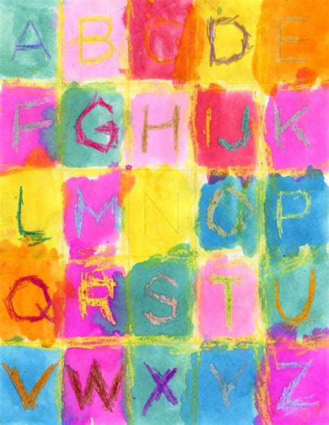 Easy Alphabet Art For Kinders Tutorial Alphabet Art Kindergarten Art