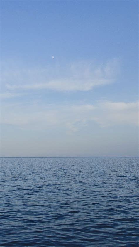 Mv16 Sea Blue Ocean Sky Nature Android Wallpaper Sky Landscape