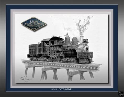 Shay Locomotive Railroad Art Print Ebay