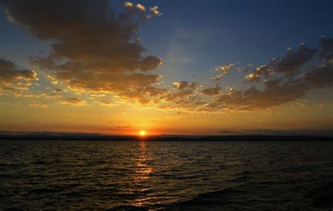 Beautiful Sunrise With Orange Sky Stock Image Image Of Morning