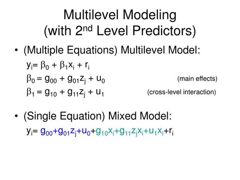 Ppt Multilevel Modeling Introduction Powerpoint Presentation Free