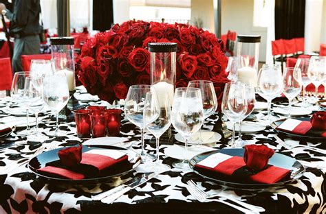 Red Black And White Wedding Color Schemes Wedding Themes Inside