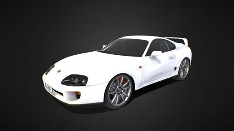 Toyota Supra Mk4 Low Poly Game Ready Download Buy Royalty Free 3d