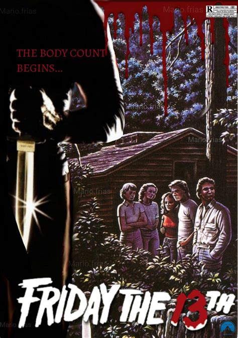 Friday The 13th Horror Movie Slasher 1980 Fan Made Edit Horror Movie Art Horror Posters