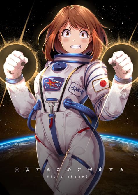 Safebooru 1girl Absurdres Alternate Costume Astronaut Bangs Blush Boku No Hero Academia