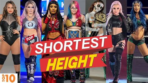 Top 10 Shortest Height Wwe Women Wrestlers Wwe 2022 Youtube