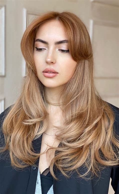 40 Best Layered Haircuts And Hairstyles For 2022 Peach Blonde Layered