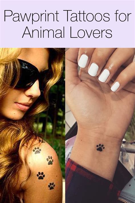 47 Tiny Paw Print Tattoos For Cat And Dog Lovers Tattoos For Dog