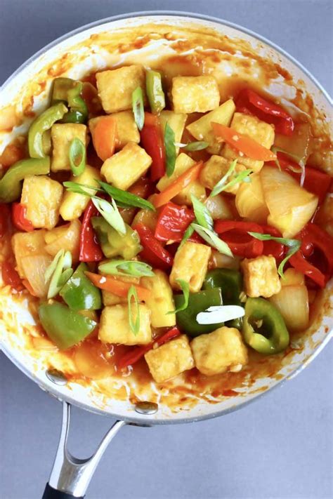 Vegan Sweet And Sour Tofu Gf Flavorful Vegetables Recipes Savory
