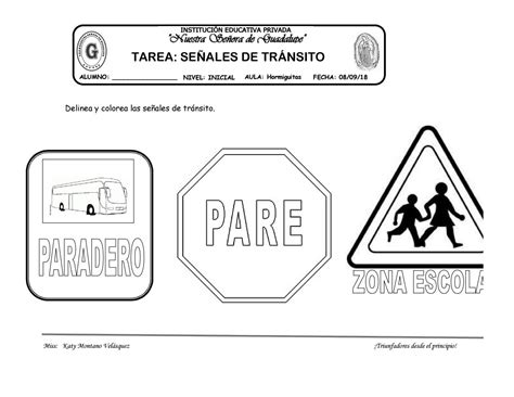 08 Tarea Señales De Transito By Katy Hormiguita Issuu