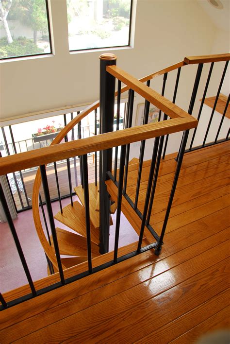 Residential Loft Spiral Stair With Matching Loft Railing Loft Railing