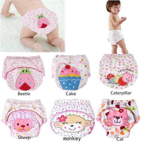 1pc Washable Cloth Diaper Infants Children Baby Cotton Training Pants
