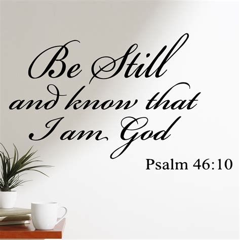 VWAQ Be Still And Know That I Am God Wall Decal Walmart Com