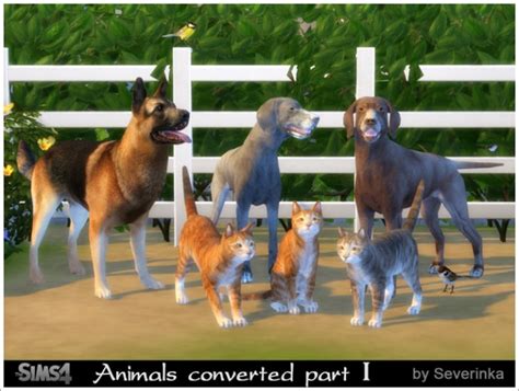 Animals Converted Part I At Sims By Severinka Sims 4 Updates