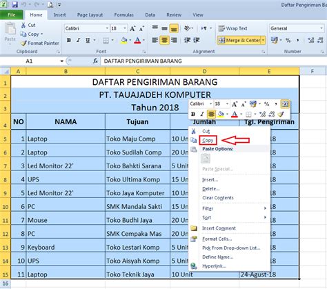 Cara Copy Excel Ke Word Mudah Banget Nggak Pake Ribet