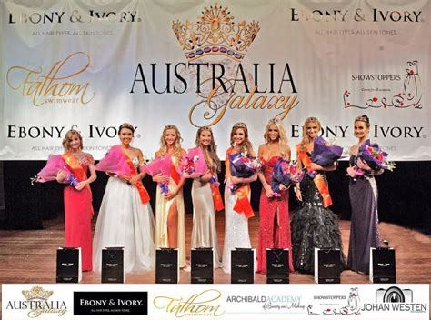 The 2014 Nsw National Finalists Of Australia Galaxy Pageants Sponsored By Ebony Ivory Hair