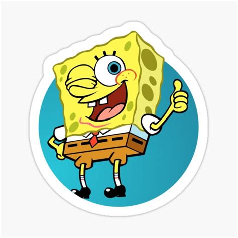 Funny Spongebob Sticker ~ Sticker For Sale By Mashuptees Redbubble