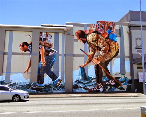 Fintan Magee Paints The Migration A New Mural In Perth Australia