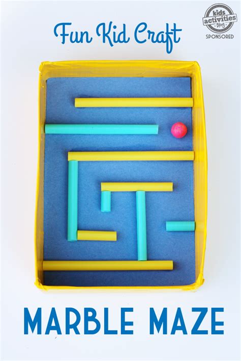 Super Fun Diy Marble Maze Craft For Kids