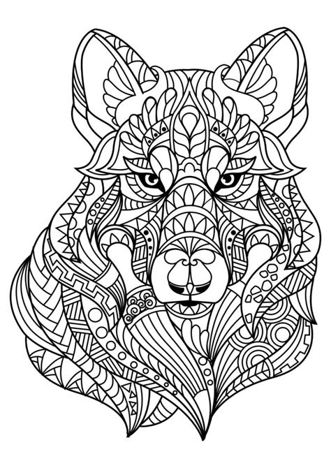 20 Free Printable Wolf Coloring Pages For Adults