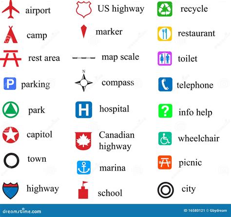 What Do The Following Symbols Represent On A Map Geography The Best