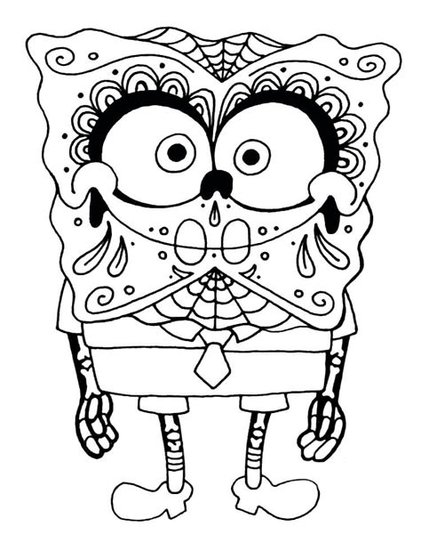 37+ spongebob halloween coloring pages for printing and coloring. Free Printable Skull Coloring Pages For Kids