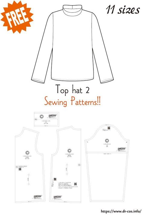 High Neck Shirt 2 Free Sewing Patterns Long Sleeve Shirt Pattern