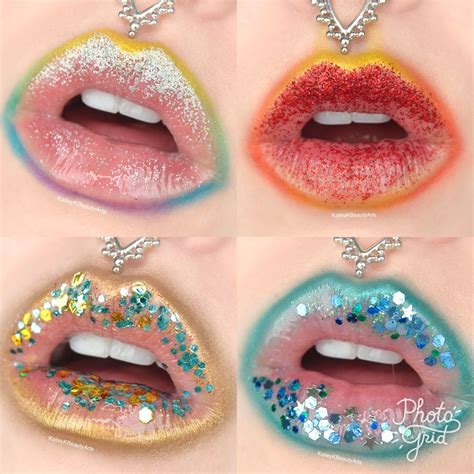 Shadow Glitter Lips By Kaileykbeautyarts Lábios