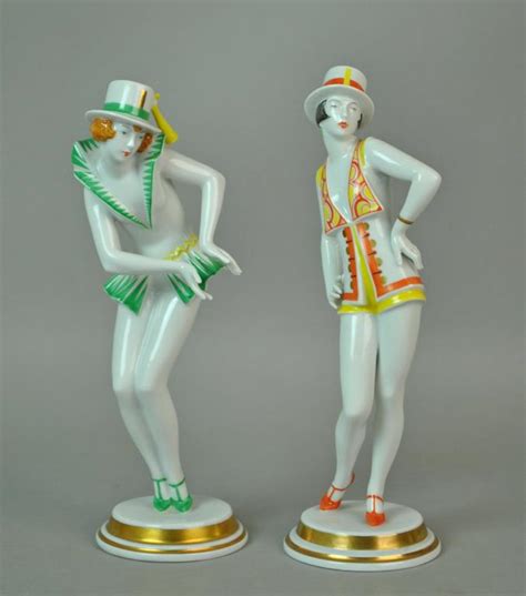 Sold At Auction 2 Rosenthal Art Deco Dancing Ladies Figures