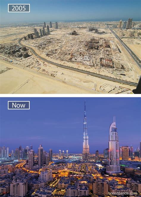 15 Antes E Depois Mostrando Como Cidades Famosas Mudaram Muito O