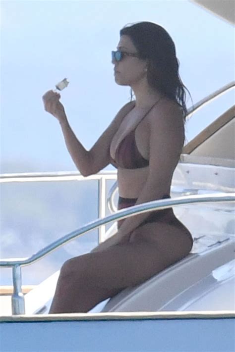 kourtney kardashian in a bikini on the yacht sardinia 07 30 2019 more pics celebmafia