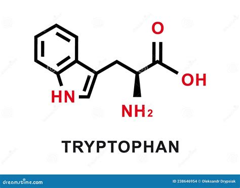 Tryptophan Chemical Formula Tryptophan Chemical Molecular Structure