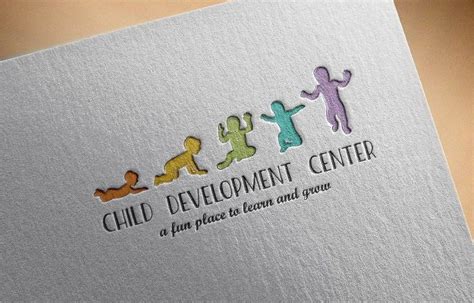 Child Early Development Icons Daycare Logo Design Child Development