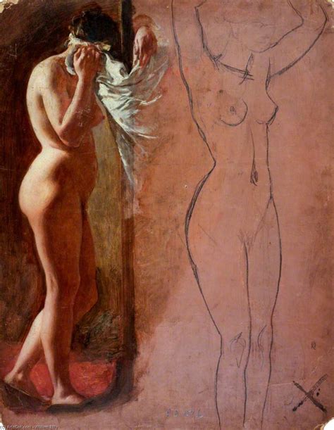 Art Reproductions Study Of A Nude Female Figure By William Etty