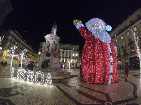 Passeio Pelas Luzes De Natal Em Lisboa Portugal 🎄