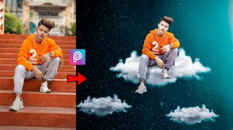 Alone Boy With Clouds Picsart Creative Editing Tutorial Picsart