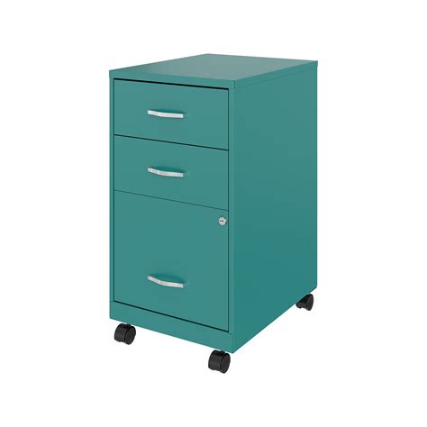 Space Solutions 3 Drawer Mobile Vertical File Cabinet Letter Size