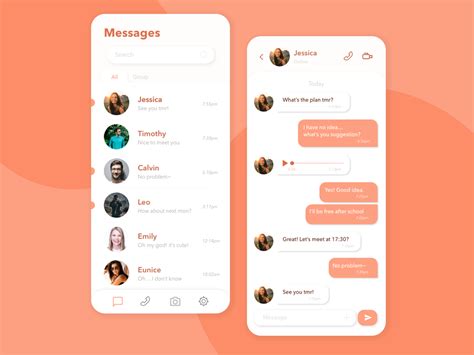 Daily Ui 013 Direct Messaging By Avery Yip On Dribbble