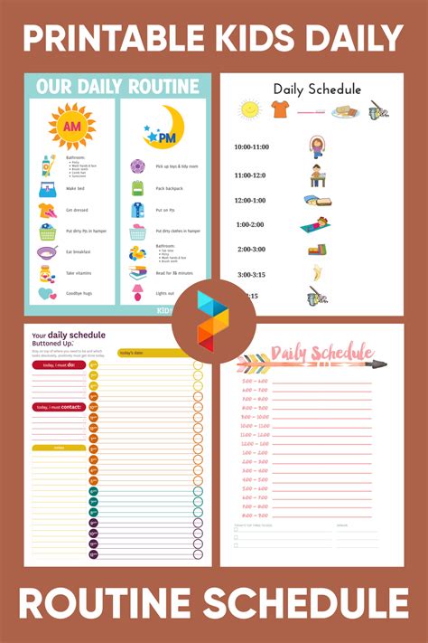 10 Best Printable Kids Daily Routine Schedule Pdf For Free At Printablee