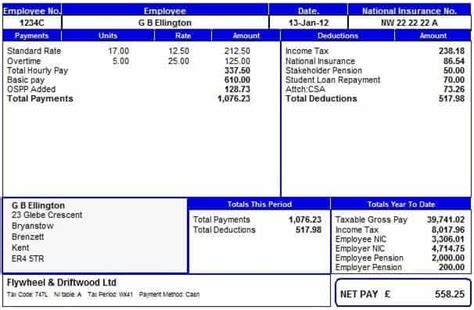 Payslip template is available here. Top 5 Free Payslip Templates - Word Templates, Excel Templates